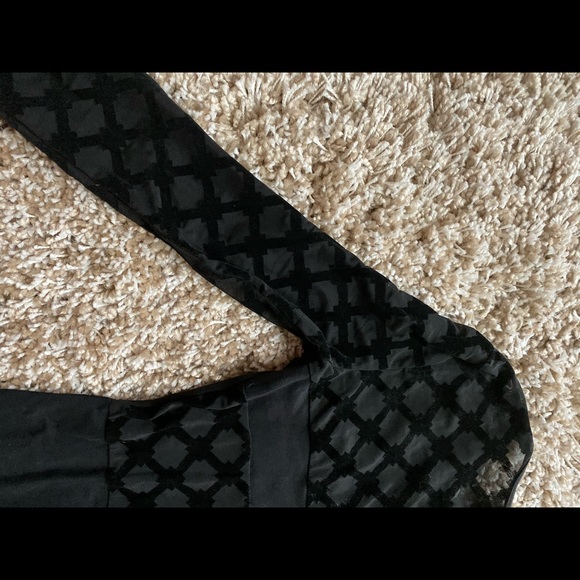 MotelRocks Black Bodycon dress with lace detail - Picture 4 of 5